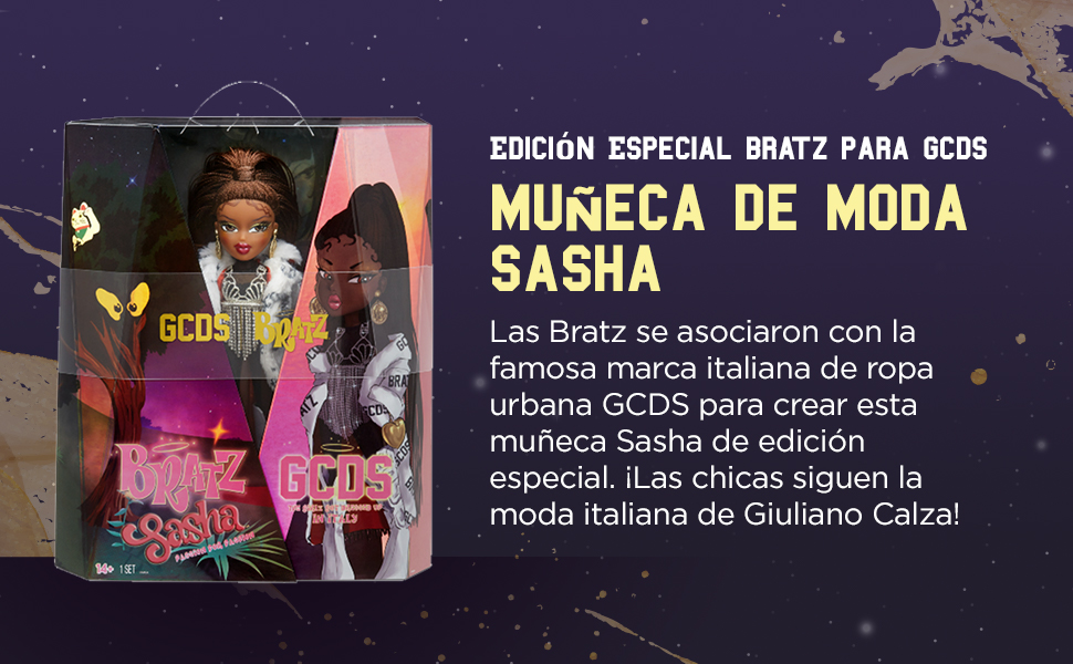 Bratz x GCDS Muñeca de Moda Sasha en edición Especial MGA