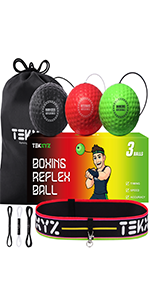 TEKXYZ Pelota De Reflejos De Boxeo