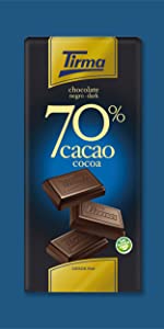 Tirma Chocolate Negro 70% Cacao Tableta