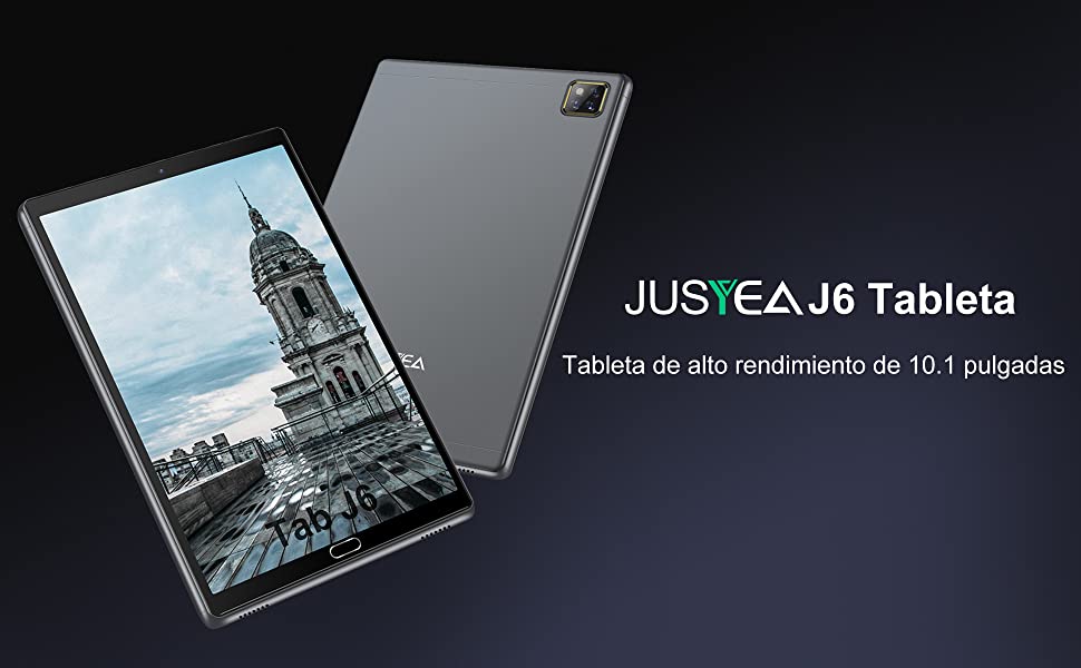 JUSYEA J6 disfruta de una computadora tableta de alto rendimiento de 10.1 pulgadas.