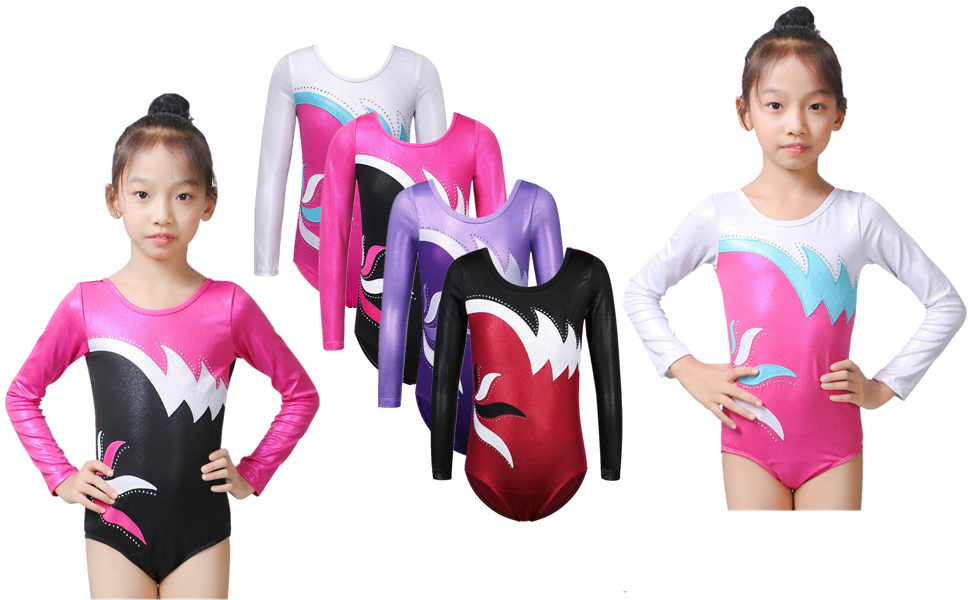 ZNYUNE Ni?a Maillot de Gimnasia