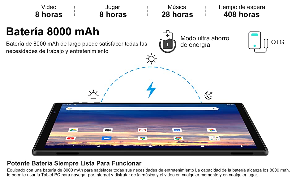 Batería de 8000 mAh