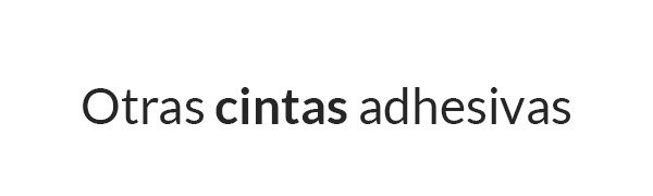 otras cintas adhesivas