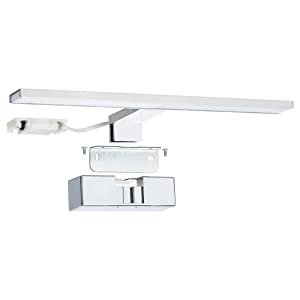 Lámpara LED Espejo baño IP44 40cm Pinza Armario luz Blanca Neutra 4000K 8W 600lm armario