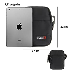 bandolera hombre bolso cruzar coronel tapiocca ipad mini tablet amplio capacidad casual diario