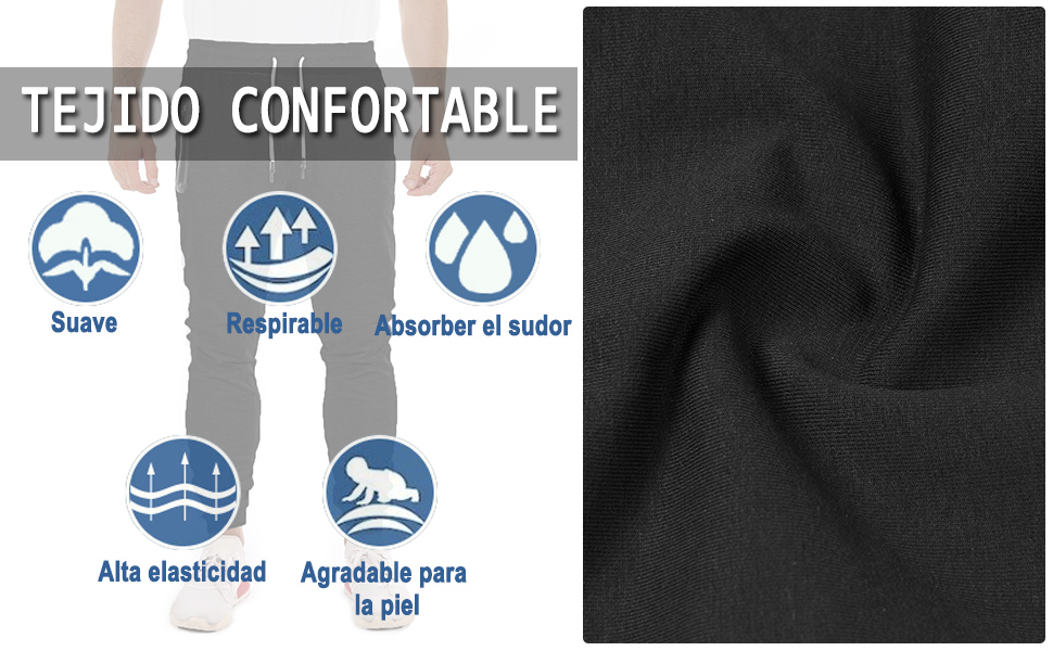 Slim Fit Pantalones Deportivos para Hombre