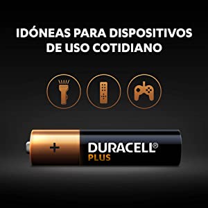 Duracell Plus Pilas Alcalinas AAA