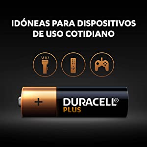 Duracell Plus Pilas Alcalinas AA