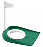 Agujero Golf Golf Putting Cup Copa práctica de Golf con Agujero Ajustable y Bandera