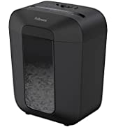 Fellowes LX50 - Destructora trituradora de papel, corte en part??culas, destruye hasta 9 hojas, us...