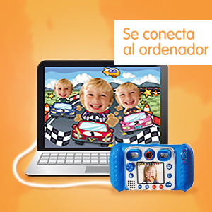 kidizoom duo dx azul, camara de fotos para niños