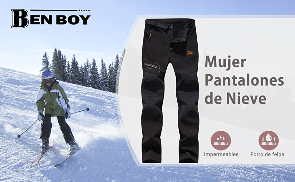  Pantalones de Nieve Montaña Mujer