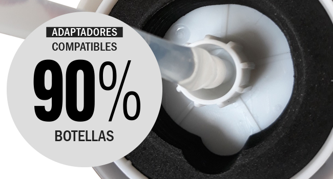 B09BNDDQQN Dispensador Automático Agua WE0111 Clic No esfuerzo Carga USB Apto 90% Botellas LFGB RoHS