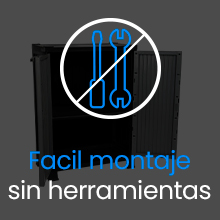 F??cil montaje sin herramientas