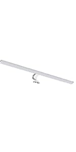 Lámpara LED Espejo baño IP44 90cm Pinza Armario luz Blanca Neutra 4000K 15W 1300lm armario