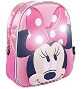 CERDÁ LIFE'S LITTLE MOMENTS, Mochila Luces LED Escolar de Minnie Mouse-Licencia Oficial Disney pa...