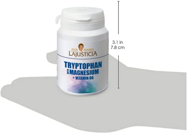 Ana Maria Lajusticia - Triptófano con magnesio + VIT B6 ??60 comprimidos. Reduce la ansiedad, el cansancio y regula el reloj interno. Apto para veganos. Envase para 30 días de tratamiento. - Imagen 8