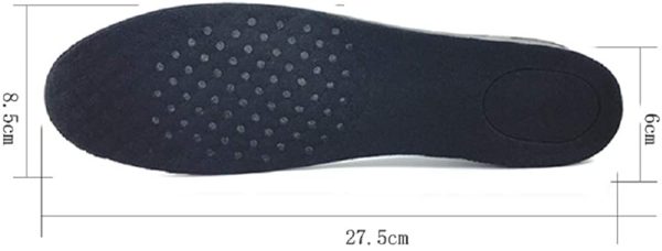 Apanphy Medio Altura Aumento Plantilla, Gel Almohadilla de Altura Talón de la Plantilla Zapato Pad Calcetines de Plantilla Plantillas Cómodas Plantilla de Zapatos con Adhesivo para Hombres - Imagen 6