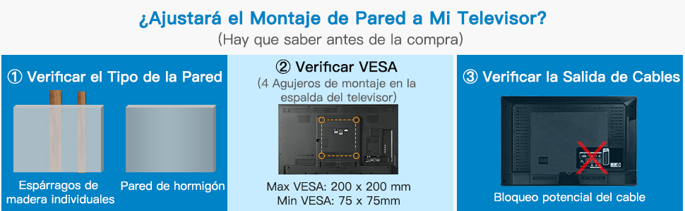 Soporte TV Pared