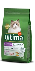 Ultima; Gato; cat; esterilizado; Affinity, pollo; hairball; Adulto; gatos; Affinity; bolas de pelo