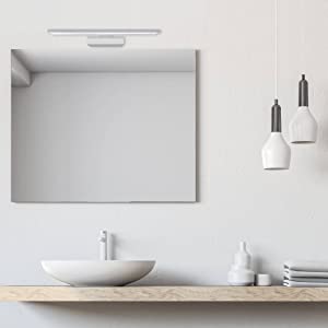 Lámpara LED Espejo baño IP44 40cm Pinza Armario luz Blanca Neutra 4000K 8W 600lm armario