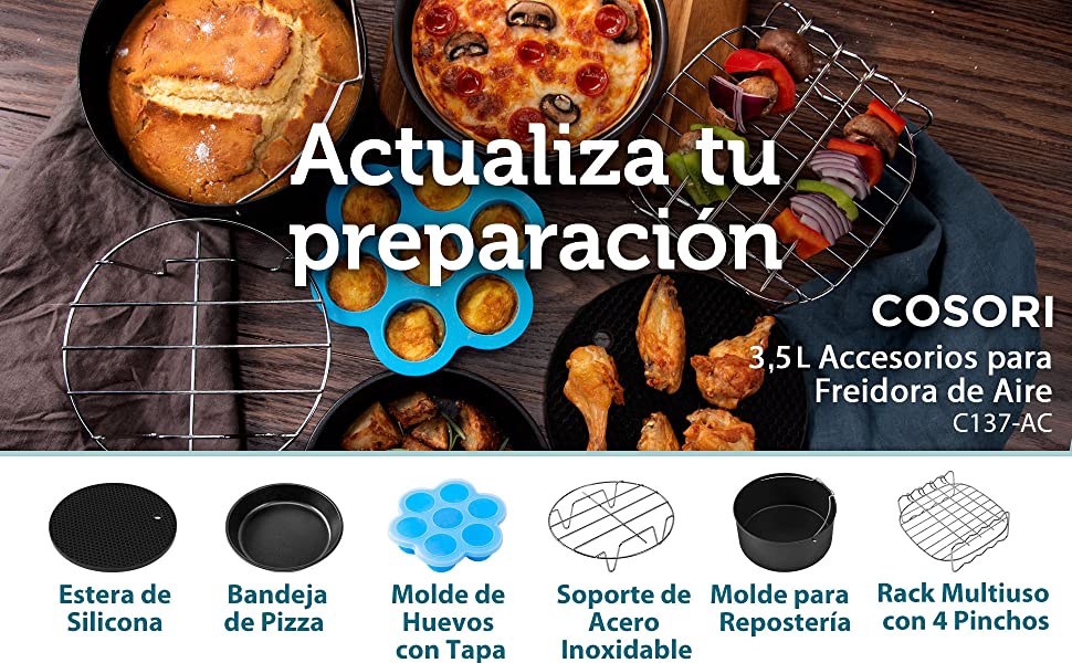 accesorios para freidoras sin aceite