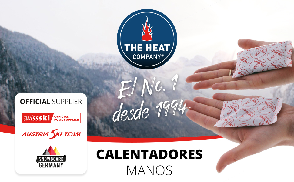 THE HEAT COMPANY, calentadores manos, calentador bolsillo, almohadilla termica manos, calientamanos