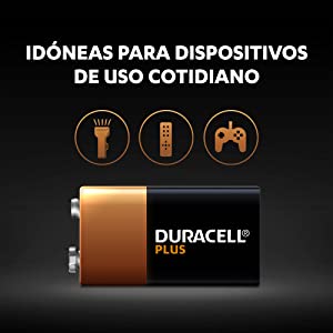  Duracell Plus Pilas Alcalinas 9V