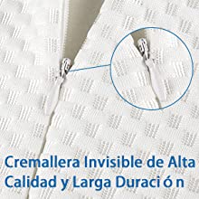 Cremallera invisible con dise?o de metal