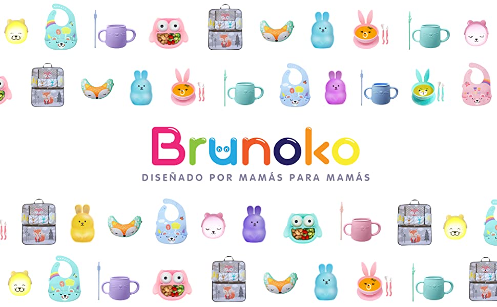 BRUNOKO Organizador Asiento Coche Niños y Bebés - Protector