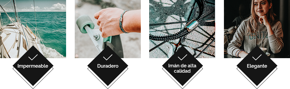 Pulseras náuticas elegantes y duraderas