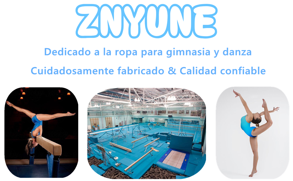 ZNYUNE Niña Maillot de Gimnasia