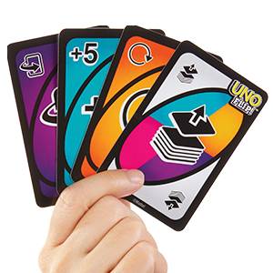 Juego de cartas UNO FLIP! para ni?os y toda la familia con 112 cartas a doble cara