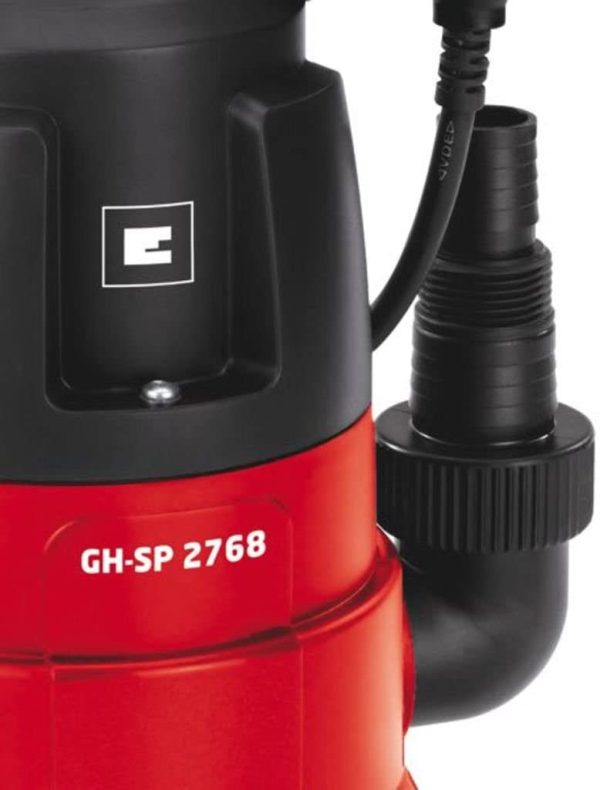 Bomba sumergible de agua limpia con cable - GH-SP 2768 - 270 W, capacidad de 6800 l/h, interruptor de flotador, profundidad 5 m, enrollamiento de cable. manguera 47.8 mm - Imagen 4