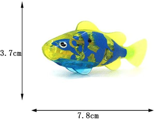 Amasawa 2 Piezas Pez de Juguete Electronico,Pez Payaso Electronico,Ba?o de Peces de Juguete,Pez Robot,Pez Mini Robot, Ni?os