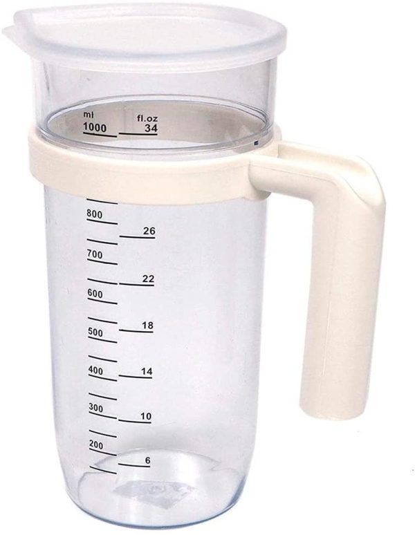 Anakel Home Jarra Medidora con Tapadera 1L Utensilio de Cocina - Imagen 3