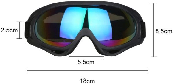 Vicloon Gafas de Nieve a Prueba de Viento UV400 Ciclismo Moto Snowmobile Ski Goggles Eyewear Deportes Gafas de Seguridad de protección - Imagen 3