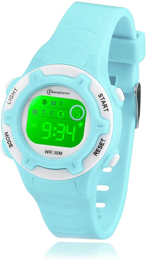 Socico Niños Digital Relojes para Niños Deportes?? ATM Reloj Deportivo Impermeable al Aire Libre con Alarma Cronómetro,Relojes de Pulsera Electrónicos para Niños. - Imagen 7