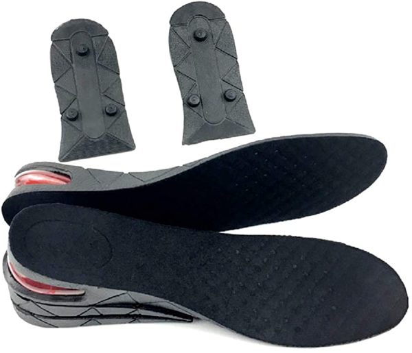 Apanphy Medio Altura Aumento Plantilla, Gel Almohadilla de Altura Talón de la Plantilla Zapato Pad Calcetines de Plantilla Plantillas Cómodas Plantilla de Zapatos con Adhesivo para Hombres - Imagen 4