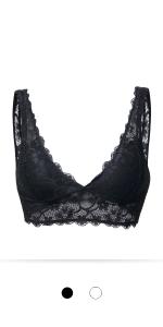 Sujetador Bralette Encaje con Relleno Retirable