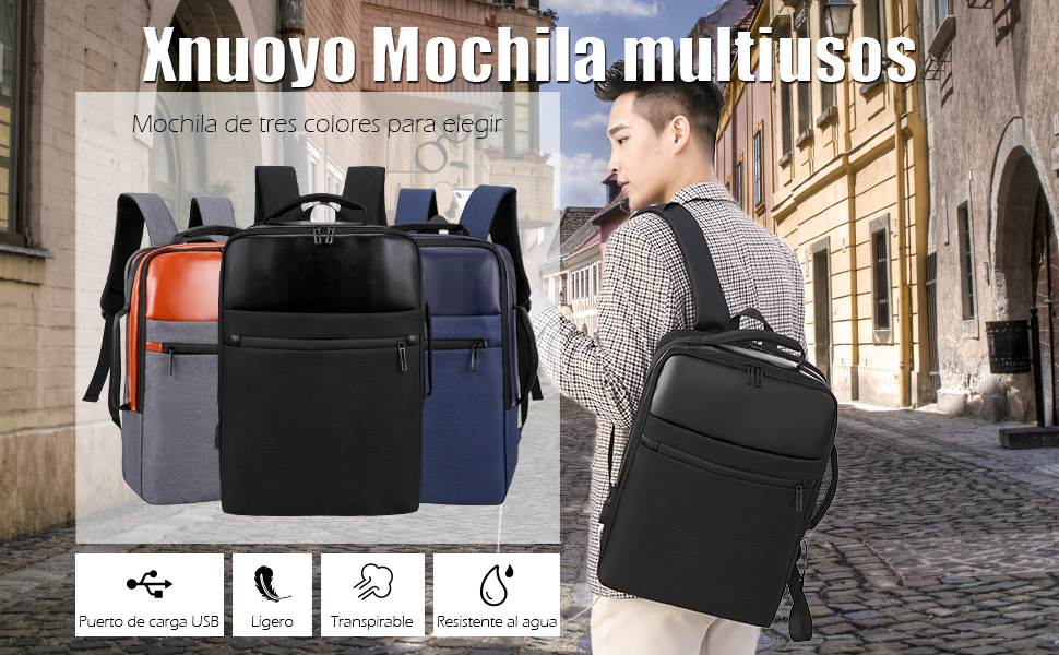 Xnuoyo 15.6in Sac à dos pour ordinateur portable