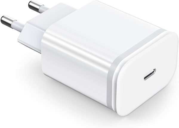 20W Cargador Rapido USB C Enchufe for iPhone 13/13 Mini/13 Pro/13 Pro Max 12/12 Mini/12 Pro/12 Pro Max 11/11 Pro/11 Pro Max, Corriente PD 3.0 Corriente USBC Carga Rapida Pared Movil Adaptador - Imagen 3