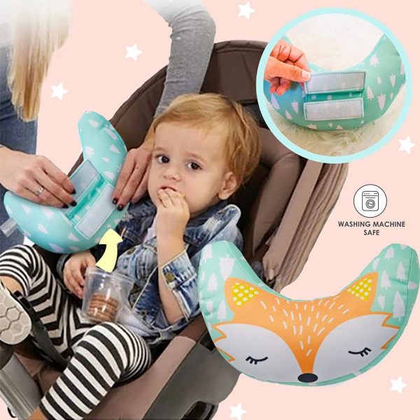 Brunoko organizador multifuncional para asiento coche + almohada cinturon para bebé reposacabezas Set -Accesorios perfectos para viaje en coche con niños, accesorios carrito 2 en 1 -Diseñado en España - Imagen 9