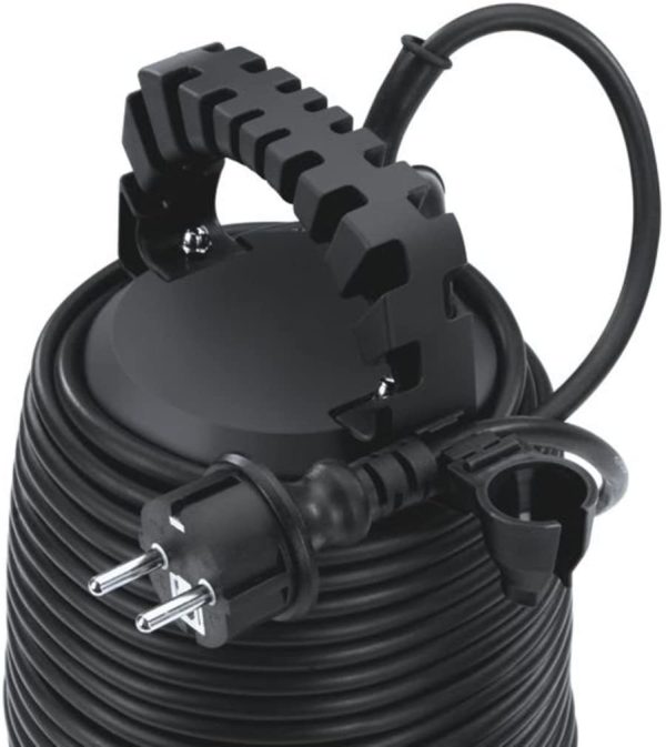 Bomba sumergible de agua limpia con cable - GH-SP 2768 - 270 W, capacidad de 6800 l/h, interruptor de flotador, profundidad 5 m, enrollamiento de cable. manguera 47.8 mm - Imagen 6