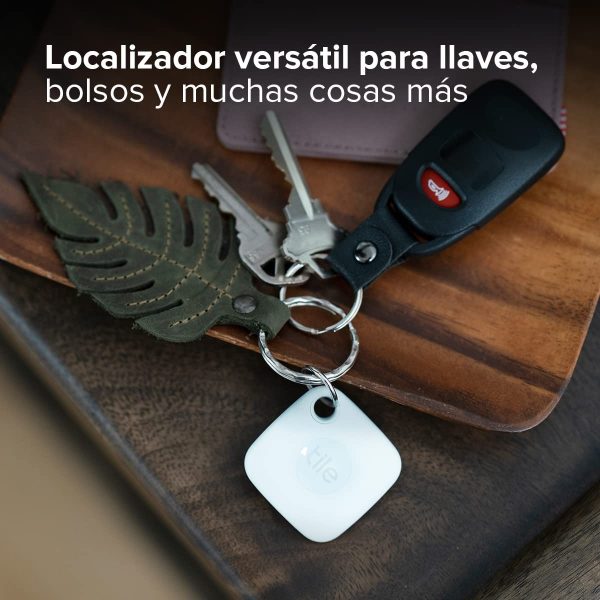 Tile Mate (2022) buscador de objetos Bluetooth, Pack de 1, Radio búsqueda 60m, compatible con Alexa, Google Smart Home, iOS, Android, Busca llaves, mandos y más, Blanco - Imagen 5