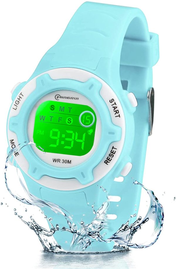 Socico Niños Digital Relojes para Niños Deportes?? ATM Reloj Deportivo Impermeable al Aire Libre con Alarma Cronómetro,Relojes de Pulsera Electrónicos para Niños. - Imagen 3