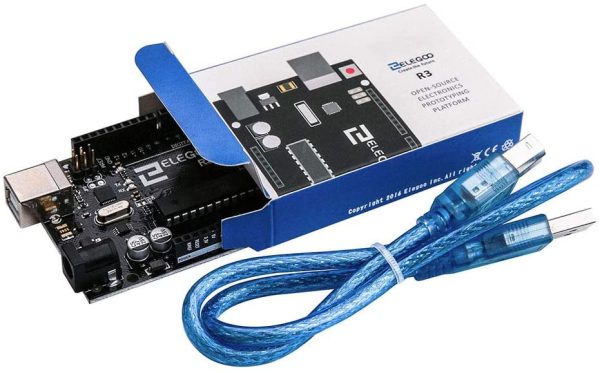 UNO R3 Tarjeta Placa con Cable USB y Microcontrolador Compatible con Arduino IDE Proyectos Cumple con RoHS - Imagen 5