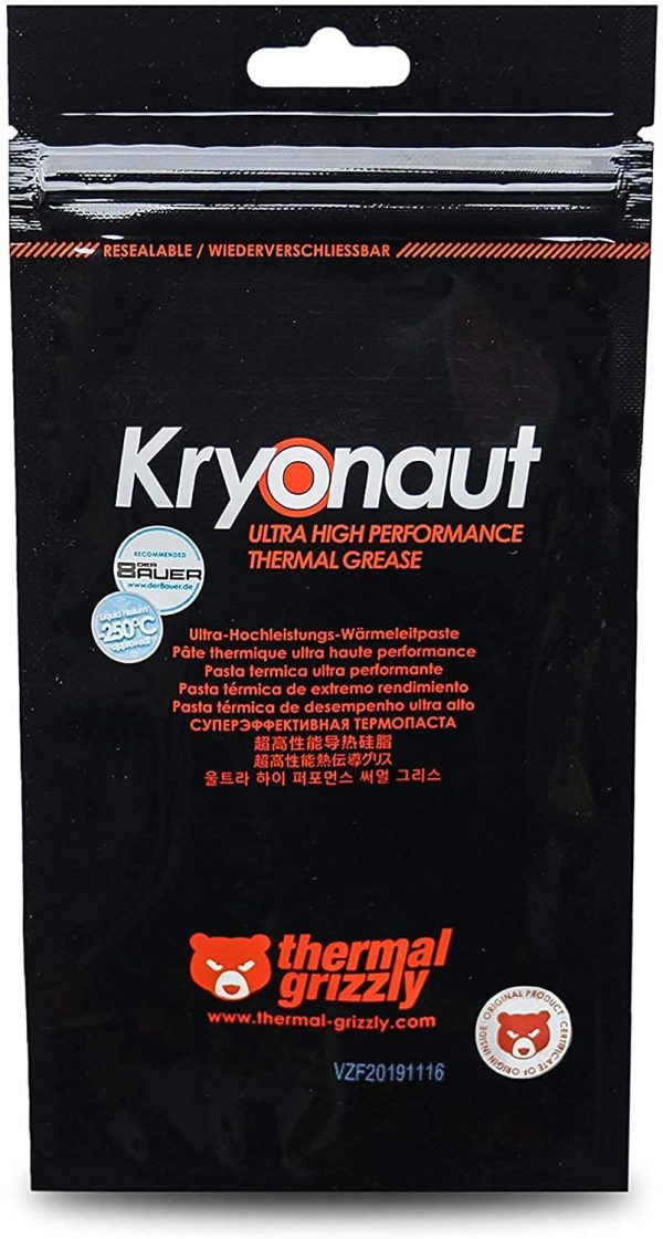 Thermal Grizzly - Kryonaut la pasta térmica de mayor calidad - Para enfriar todos los procesadores, tarjetas gráficas y disipadores de calor en ordenadores y consolas (1 Gramm) - Imagen 4