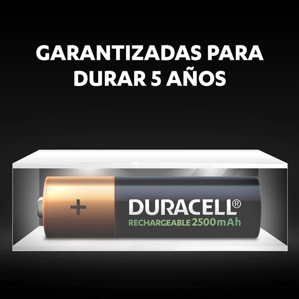 '- Pilas Recargables AA 2500 mAh, paquete de 8