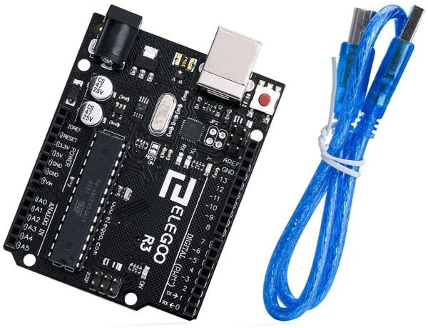 UNO R3 Tarjeta Placa con Cable USB y Microcontrolador Compatible con Arduino IDE Proyectos Cumple con RoHS - Imagen 4